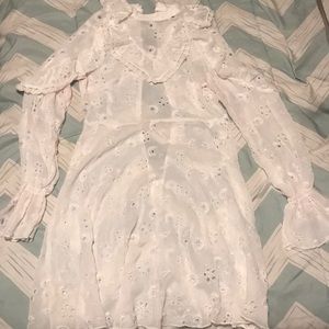 Urban outfitters white lace dress